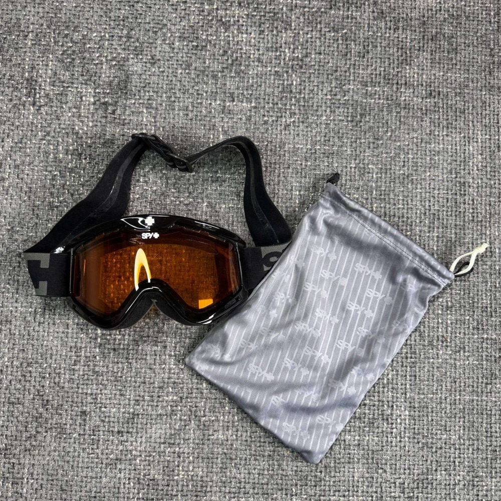 Spy Optic Snow Goggles Unisex OS Black Orange Tint Lens Ski Snowboard Y2K